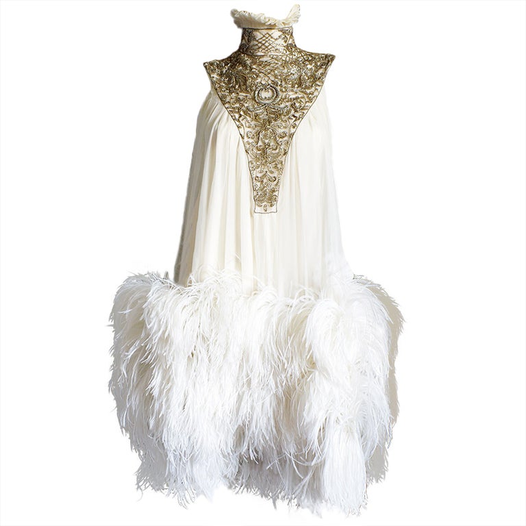 F2006 Alexander McQueen Feather Dress