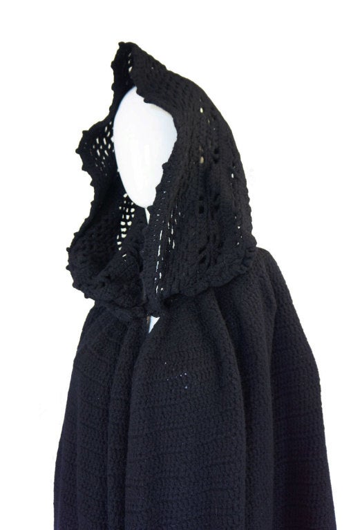 Rare 1960s Sybil Connolly Crochet Cape 3