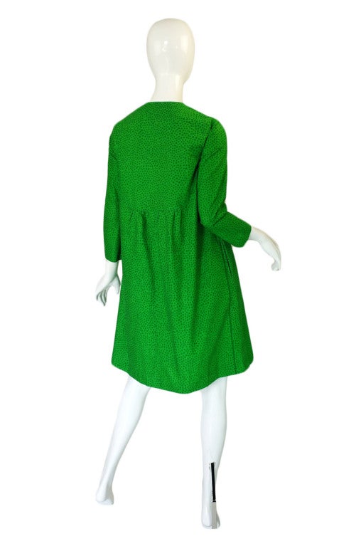 Women's 1960s Green Baby Doll Marrimekko Dress