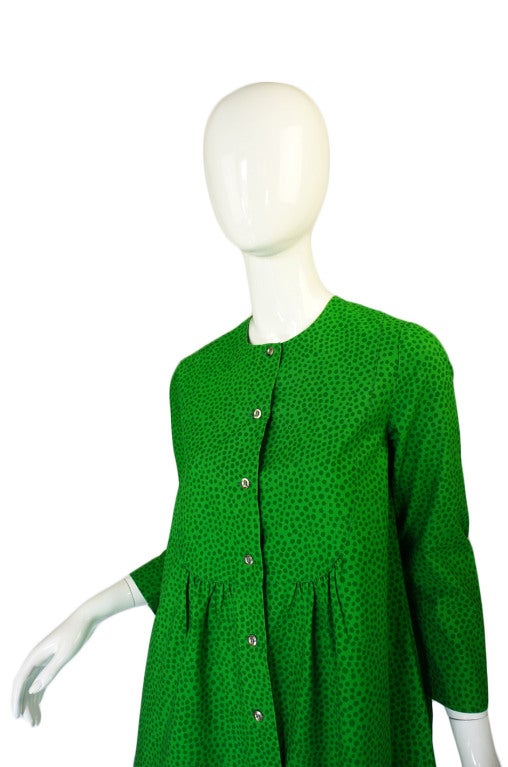 1960s Green Baby Doll Marrimekko Dress 1