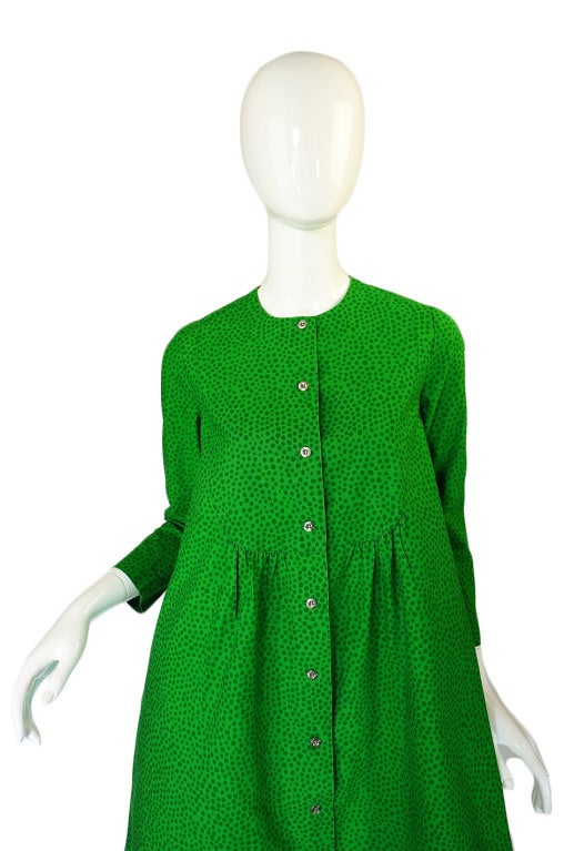 1960s Green Baby Doll Marrimekko Dress 2