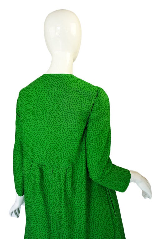 1960s Green Baby Doll Marrimekko Dress 3