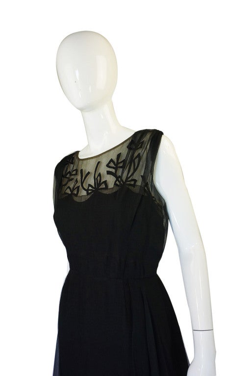 1950s Sophie of Saks Silk Bow Dress For Sale 2