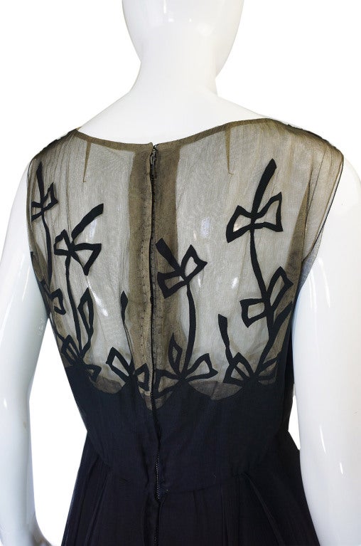 1950s Sophie of Saks Silk Bow Dress For Sale 4