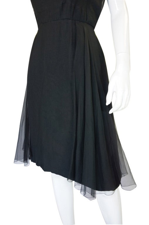 1950s Sophie of Saks Silk Bow Dress For Sale 5