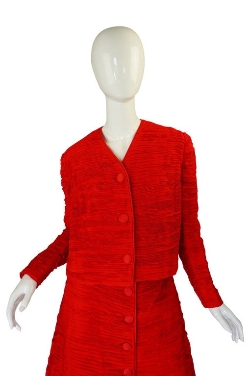 Women's 1960s Pleated Linen Sybil Connolly Suit