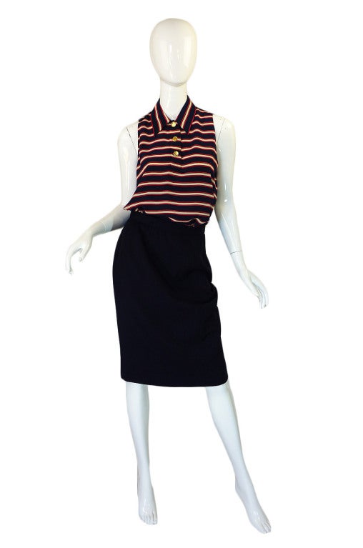 1970s Chanel Three Piece Boucle Suit 3