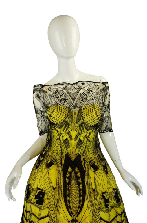 Women's R2010 Alexander McQueen Tattoo Dress