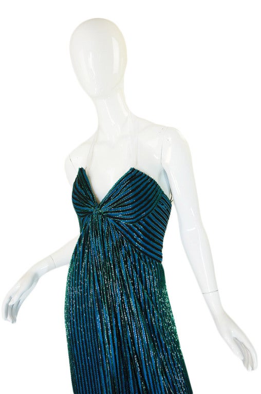 1970s Beaded Bob Mackie Gown 1