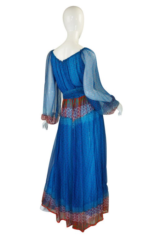 Women's Rare 1970s Bellville Sassoon Silk Dress