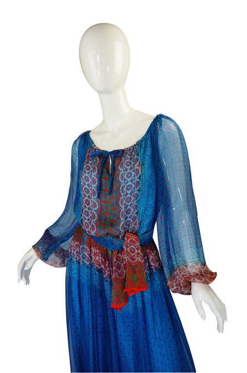 Rare 1970s Bellville Sassoon Silk Dress 2