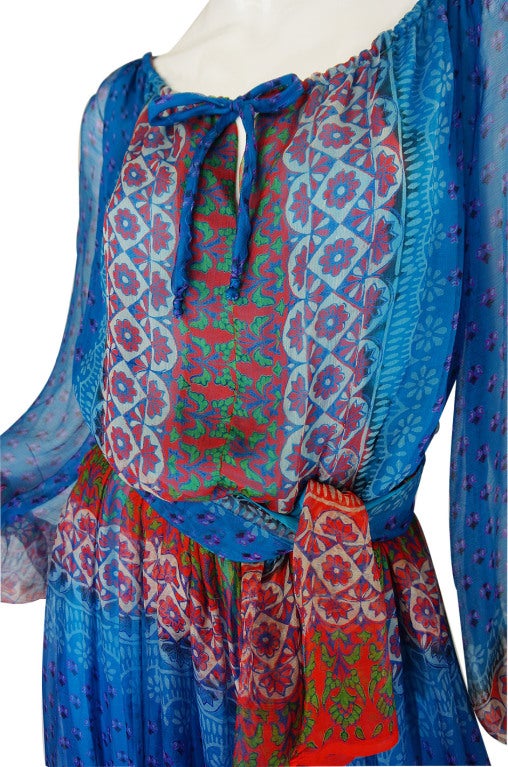 Rare 1970s Bellville Sassoon Silk Dress 5
