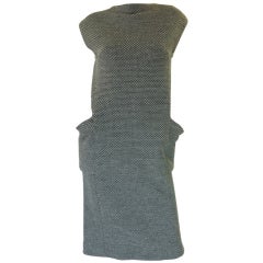 1960s Grey Wool Pauline Trigere Sheath 1960s Grey Wool Pauline Trigere Sheath