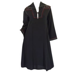 Retro Early 1970s Janice Wainwright Tunic Dress