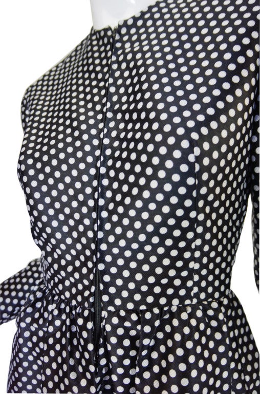 1960s Dotted Geoffrey Beene Dress 3