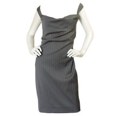 Vintage 1990s Vivienne Westwood Pinstripe Dress