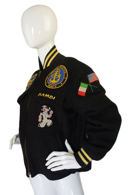 Women's 1986 Patchwork Varsity Bomber Jacket