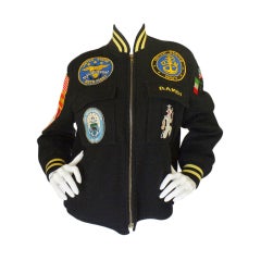 1986 Patchwork Varsity Bomber Jacket