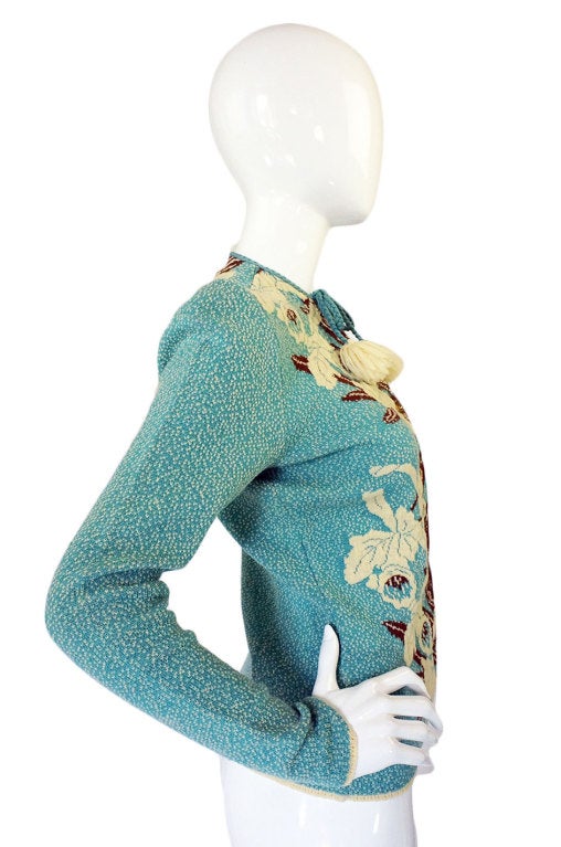 Women's Rare 1940s Catalina Pom Pom Sweater