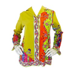 1970s Amazing Velvet Pucci Jacket