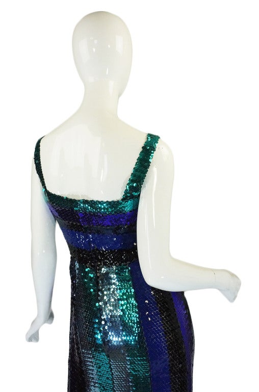 Rare 1960s Sequin Givenchy Gown & Wrap 5