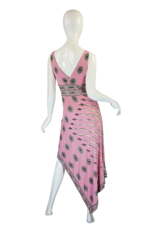 1970s Amazing Pink Emilio Pucci Dress In Excellent Condition For Sale In Rockwood, ON