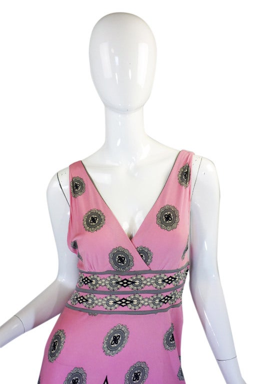 Women's 1970s Amazing Pink Emilio Pucci Dress For Sale