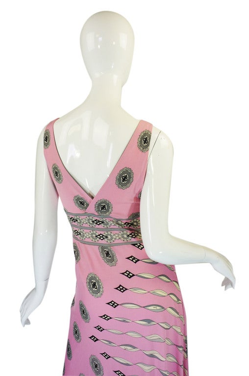 1970s Amazing Pink Emilio Pucci Dress For Sale 2