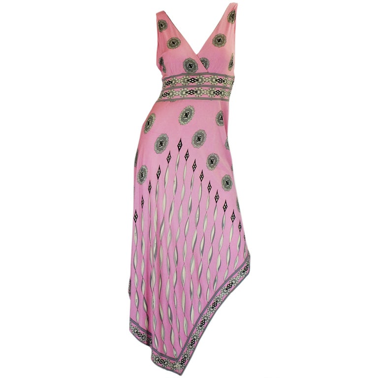 1970s Amazing Pink Emilio Pucci Dress For Sale
