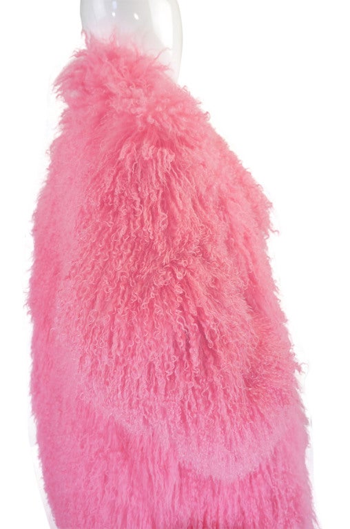 flamingo feather coat