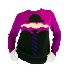 Vintage 1990s Iconic Krizia Top Hat Sweater
