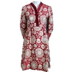 1960s Adele Simpson Brocade Dress