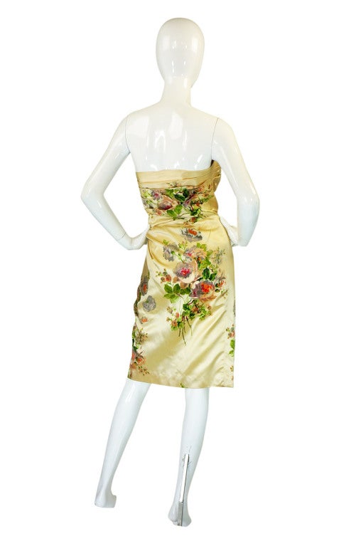 1950s Rare Philip Hulitar Silk Dress at 1stDibs