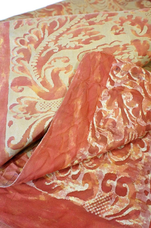 1961 HandPainted Couture Fortuny Fabric 4
