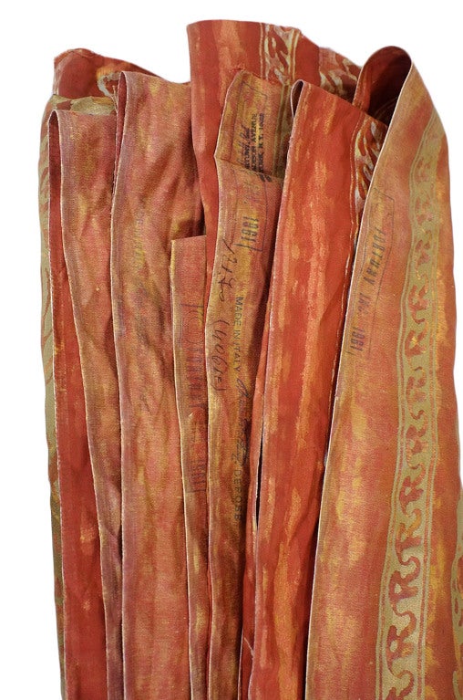 1961 HandPainted Couture Fortuny Fabric 6