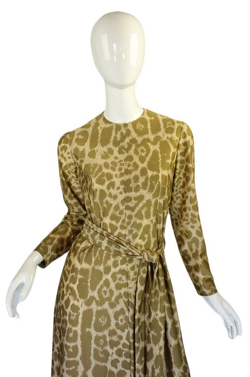 1970s Nat Kaplan Couture Leopard Maxi 2