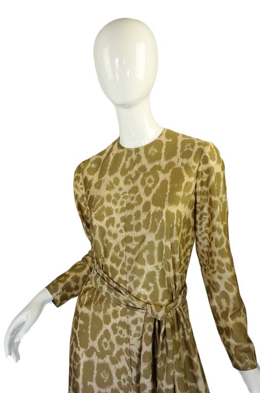 1970s Nat Kaplan Couture Leopard Maxi 3