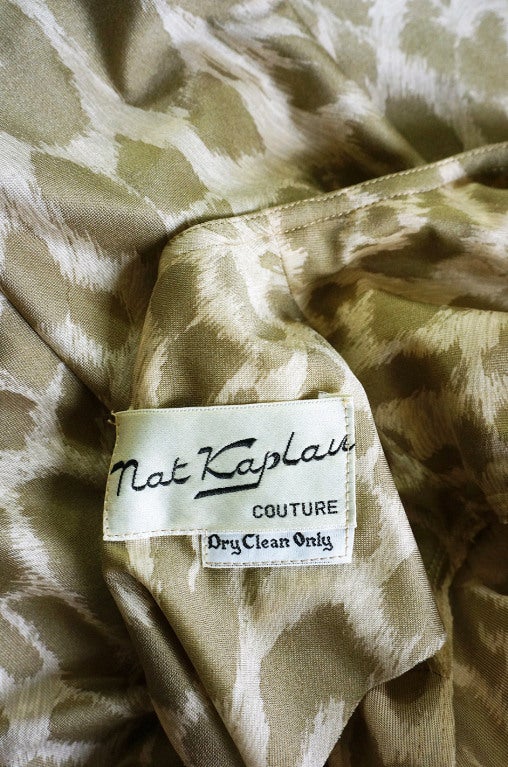 1970s Nat Kaplan Couture Leopard Maxi 5