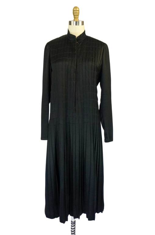 1920s Chanel Attributed Silk Dress