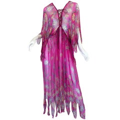 FTM 2005 Zandra Rhodes Butterfly Caftan FTM 2005 Zandra Rhodes Butterfly Caftan
