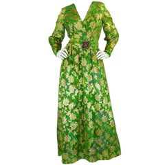 1960s Cabochon Belt Tat Saunders Gown