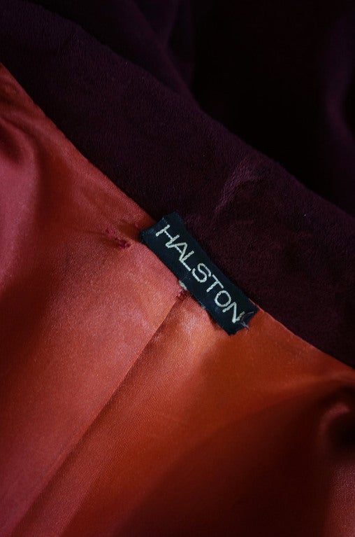1972 Halston Ultra Suede Trench Coat 4