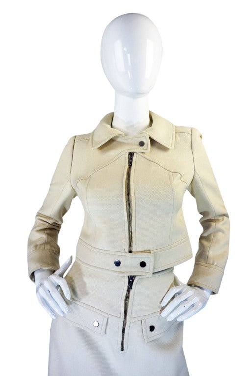 1960s Courreges Numbered Couture Suit In Excellent Condition In Rockwood, ON