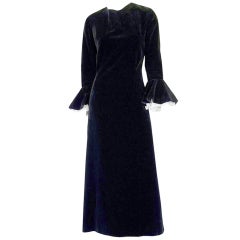 Vintage 1960s Pierre Balmain Lace Cuffed Dress