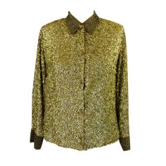 Late 1920s Heavily Sequinned Gold Top