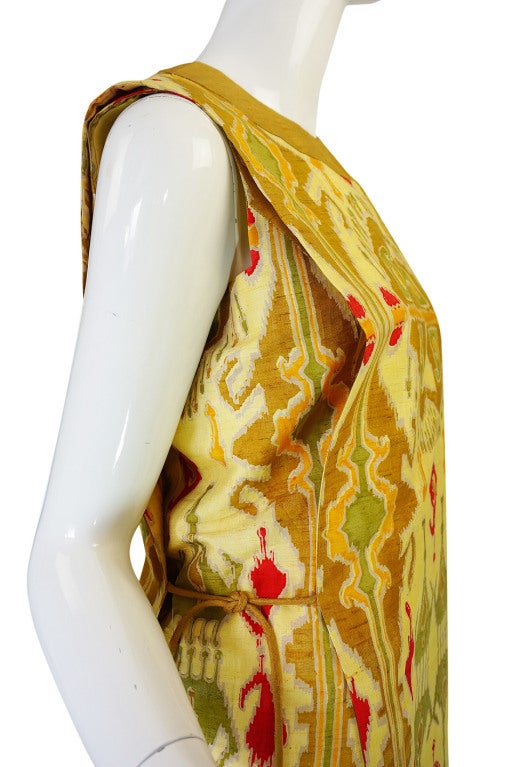 1960s Hand Print SIlk Pierre Cardin Shift 3