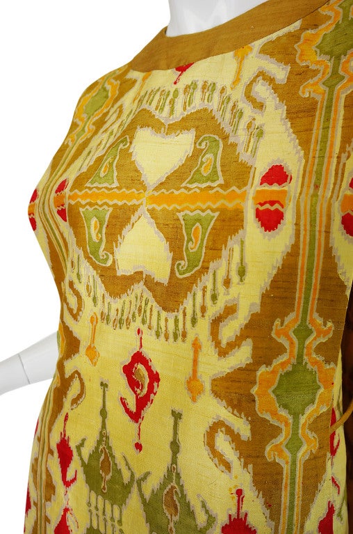 1960s Hand Print SIlk Pierre Cardin Shift 4