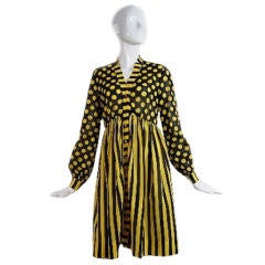Vintage 1960s Traina Striped Dress