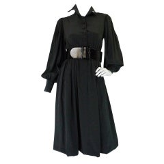1960s Couture Silk Norman Norell Dress at 1stDibs