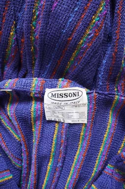 Spring 1980 Striped Missoni Knit Dress at 1stdibs
